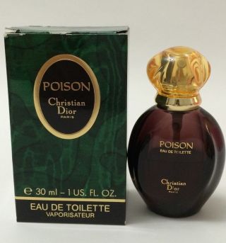 Vintage Poison By Christian Dior Perfume Women 1oz Eau De Toilette Spray 50 Full