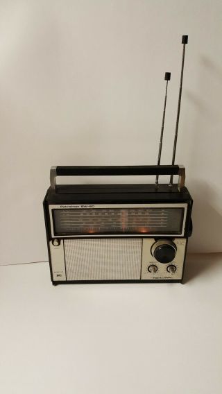 Vintage Realistic Patrolman Sw 60 Multi - Band Radio Am Fm Shortwave Model 12 - 779