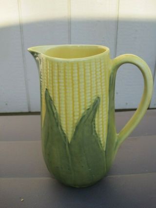Vintage Shawnee Pottery Corn King Pattern No.  71 Ceramic 8 1/4 " Tall Pitcher
