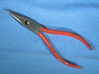 Vintage West Germany 5 - 3/4 " Long Needle Nose Pliers W/ Side Cutters