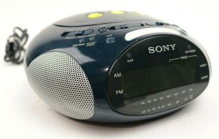 Sony ICF - CD831 Psyc Dream Machine Clock Blue FM/AM Alarm Radio CD Player Led 4