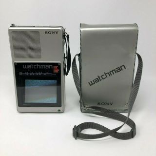 Rainman ' s Sony Watchman FD - 40A Portable Handheld TV Television Case 2