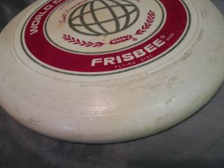 Vintage Wham - O 165G Frisbee Flying Disc - Scott Zimmerman Teresa Gaman 3