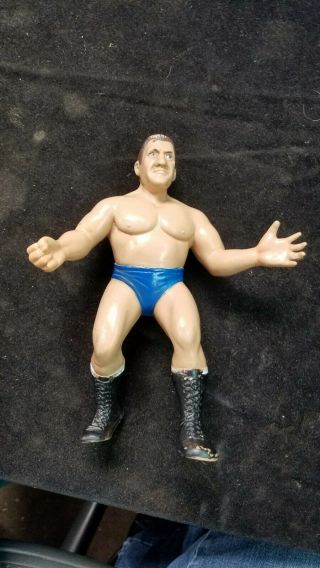 Vintage 1980s Ljn Wwf Bruno Sammartino Rubber Wrestling Action Figure 8 "