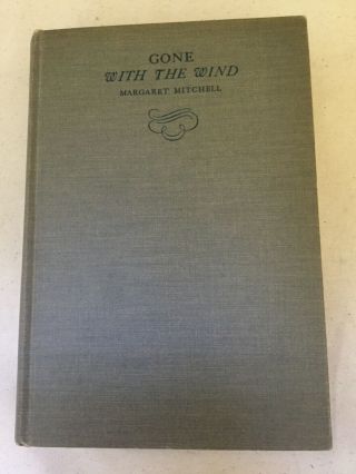 Margaret Mitchell Gone With The Wind July 1936 Printing 3rd Printing
