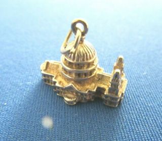 Vintage 925 Sterling Silver Charm St Pauls Cathedral Church Building