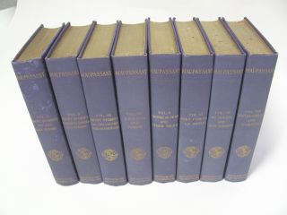 1903 THE OF GUY DE MAUPASSANT 8 volume set,  Very Good, 5