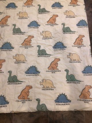 Sandra Boynton Dinosaurs Twin Blanket Comforter Vintage