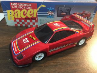 Radio Shack Radio Controlled Rc Racer Red 27 Racer 60 - 4084 Ferrari Vintage