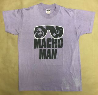 Vintage Wwf 90s Men’s Macho Man Randy Savage T - Shirt M Single Stitch Wcw Ecw Wwe