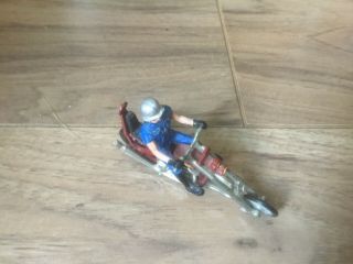 Vintage Britains Long Fork Chopper Motorcycle Bike With Rider Model 9677