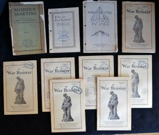 Publications From The War Resisters International,  1924 - 1943 British Pacifism