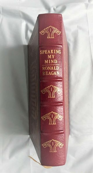 EASTON PRESS Ronald Regan: Speaking My Mind Selected Speeches Red Leather Photos 3