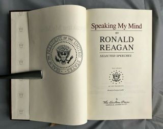 EASTON PRESS Ronald Regan: Speaking My Mind Selected Speeches Red Leather Photos 4