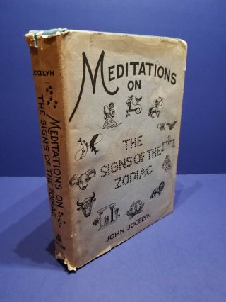 Meditations On The Signs Of The Zodiac By John Jocelyn 1966 Astrology Occult