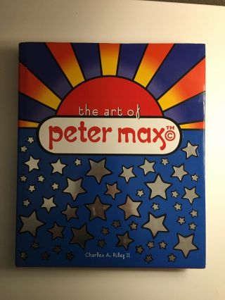 Peter Max Signed/ Drawing Book Inscribed The Art Of Peter Max 2002 1st Edition