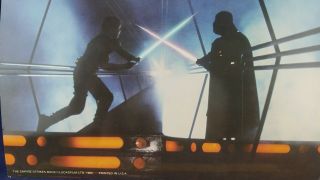 Vtg Star Wars Empire Strikes Back Lobby Card 1980 Luke Vs Darth Vader