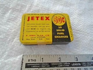 Vintage Jetex Motor 50c Solid Fuel Charge Tin (full)