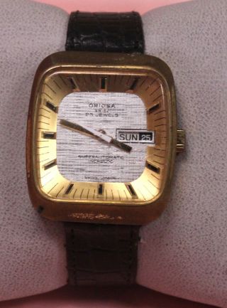 Vintage ORIOSA Swiss 25 Jewels Superautomatic Incabloc Wristwatch - C86 2
