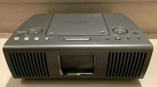 Vintage Teac Am Fm Cd Music System Sr - L100 With Clock & Alarm Good Sounding