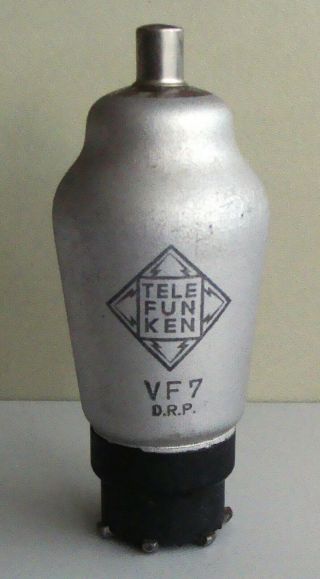 1 X Telefunken Vf7 Tube,  D.  R.  P.