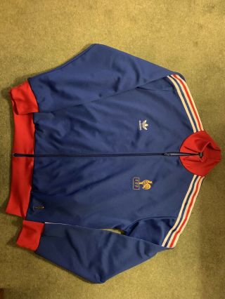 Vintage Adidas Originals France Shirt Track Jacket Size Xl World Cup