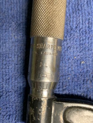 Vintage Brown and Sharpe Micrometer Caliper NO.  11 0 - 1 