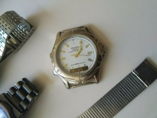 Joblot Vintage Gents Watches Spares/Repairs Pulsar Swatch Timex Digital 3