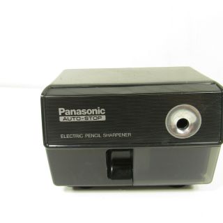 Vintage Black Panasonic Auto Stop Electric Pencil Sharpener KP - 110 Made in Japan 3