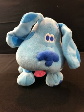 Vintage Blues Clues Terry Blue Dog Plush Stuffed Toy 1998 Viacom Nick Jr.