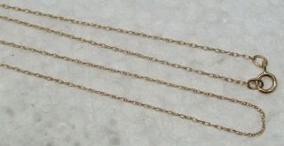 Vintage Solid 10k Yellow Gold 18 - 1/4 " Designer Necklace -,  L@@k
