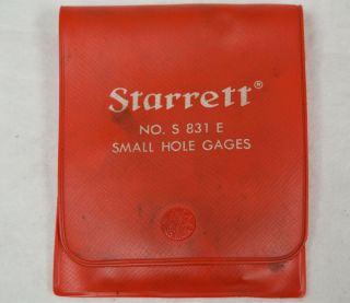 Vintage STARRETT No.  S831EZ Small Hole Gages Set - U.  S. 4
