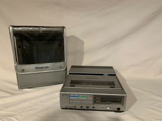 Vintage Panasonic Pv - 9000 Vhs Recorder\player With Case