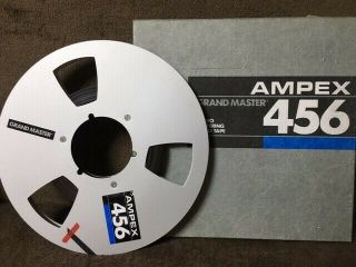 Ampex 456 Grand Master 10,  5 " Metal Reel With 1/4 " Studio Mastering Audio Tape
