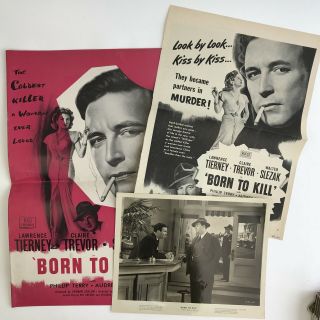 Vintage Pressbook Movie Still Photo Trade Ad Born To Kill 1946 Lawrence Tierney