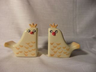 Vintage Hh Japan Holt Howard Yellow Chicken Chick Salt Pepper Shakers 1960 