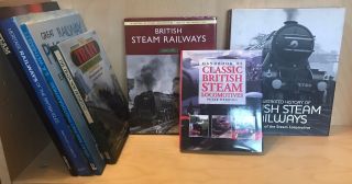 7 X Books On Steam Railways Engines History Trains Heritage Photographs Etc