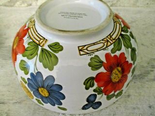 Vintage English Delftware China forced tulip bowl flower planter Mottahedeh 5