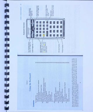 HP - 41CX Manuals Volume 1 and 2 (Comb Bound Color Reprint) 3