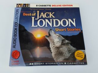 JACK LONDON 22 Short Stories on 8 Cassettes Box Set Audio Call of the Wild Vtg 2