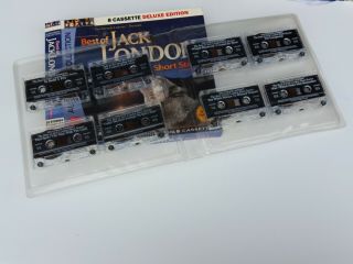 JACK LONDON 22 Short Stories on 8 Cassettes Box Set Audio Call of the Wild Vtg 5