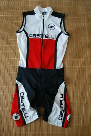 Castelli One Piece Triathlon Cycling Suit Bib Jersey Men 