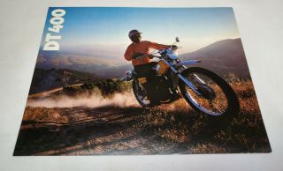Vintage 1975 Dt400 Yamaha Motorcycle Dealer Sales Brochure Ad