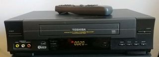 Toshiba W - 528 4 - Head Hi - Fi Video Cassette Recorder Vcr W/ Remote & Cables