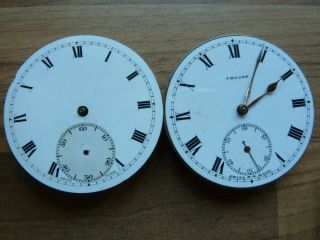 Two Vintage Jewelled Pocket Watch Movements