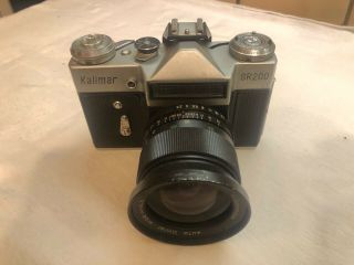 Kalimar Sr200 Made In Ussr 35mm Vintage Camera With Vivitar 28mm 2.  8 Lens
