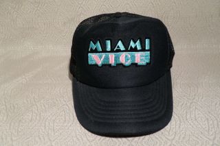 Miami Vice Cap Snapback Hat Vintage Cast Crew 1980 