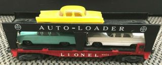 Vintage Llonel Auto Loader Train Set 6414 With 3 Cars,