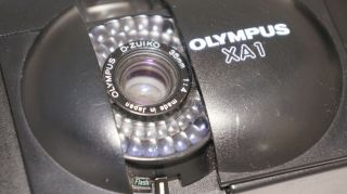 OLYMPUS XA1 with d zuiko 1:4 f35mm lens and A9M flash vintage photo 35mm camera 6
