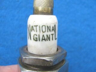 Vintage ½” pipe NATIONAL GIANT spark plug,  4” long 3